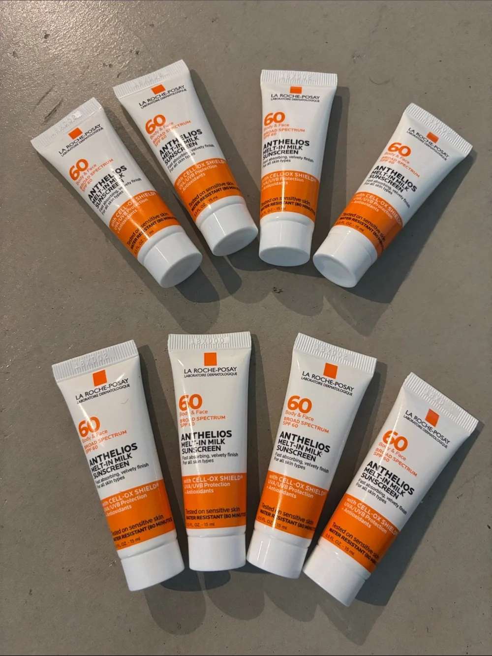8 New La Roche Posay Anthelios Melt In Milk Sunscreens SPF60 Body & Face